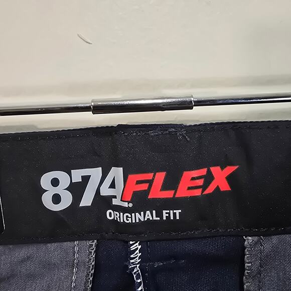 Dickies 874 Flex Mens 30x30 Original Fit 6 Pocket Blue Pants NWT - Picture 8 of 9